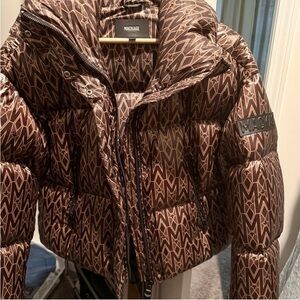 Mackage Patterned Brown Puffer Jacket